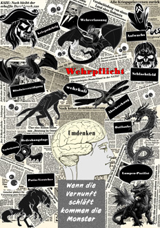 Collage: 'Wenn die Vernunft schläft ...'
