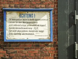 Waterkant Berlin: Fundstück: Die Volkspolizei warnt ... 