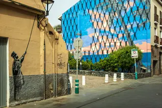 Puerto de la Cruz: Wandbild 'Die Grenze des Paradieses'